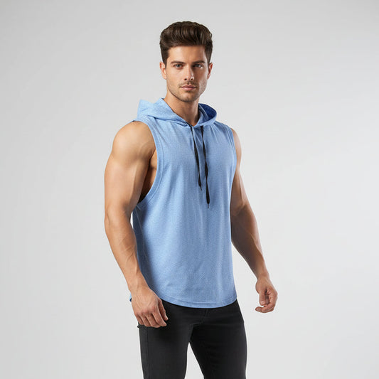 Sleeveless Hooded Tank Top