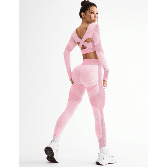 Seamless Long Sleeve Gym Set - AresFit