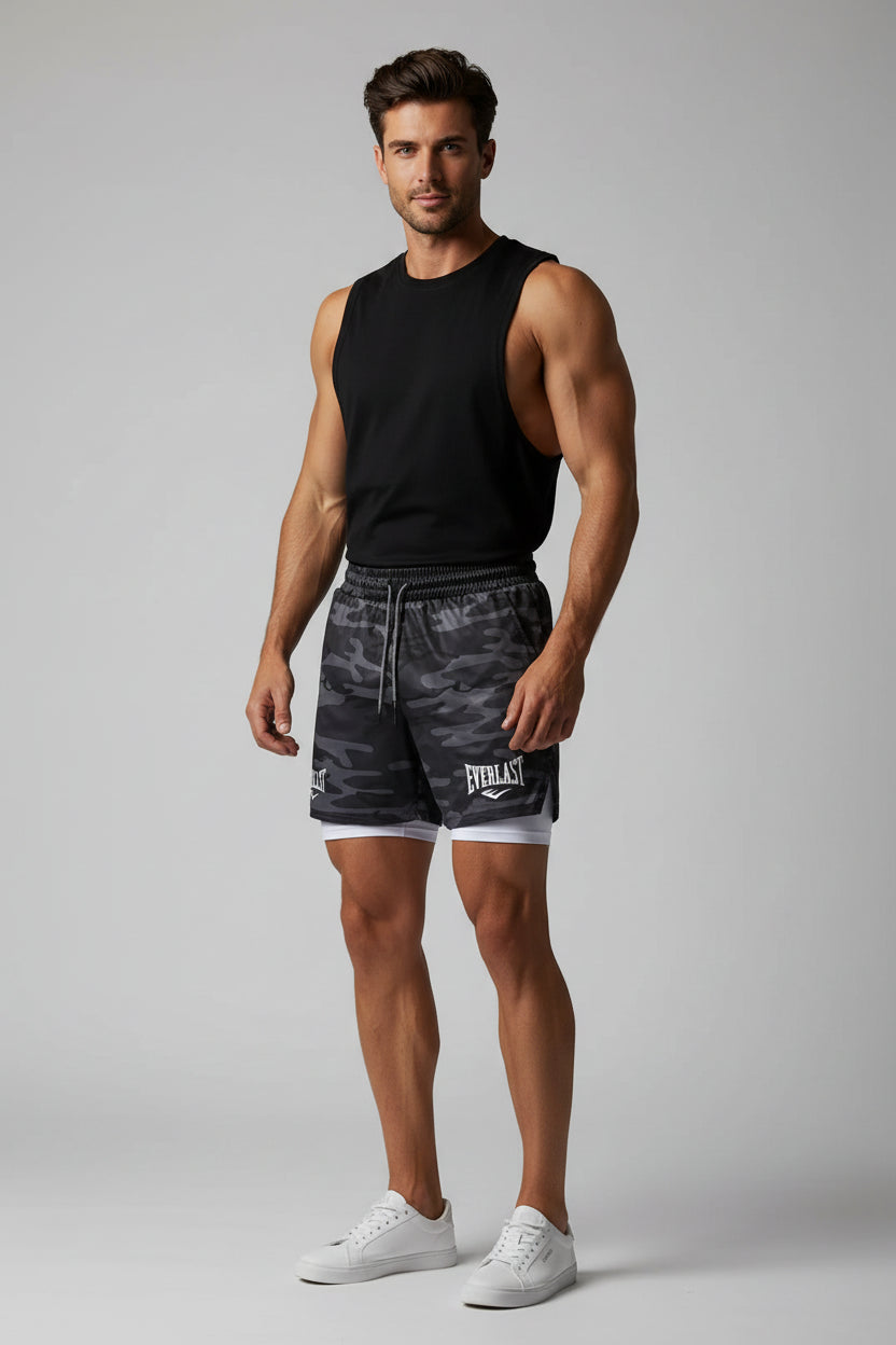 Men’s 2 In 1 Gym Training Shorts
