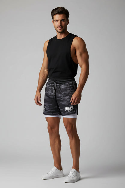Men’s 2 In 1 Gym Training Shorts