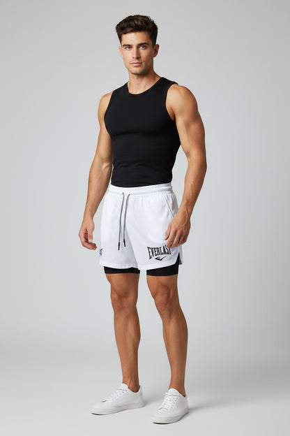 Men’s 2 In 1 Gym Training Shorts