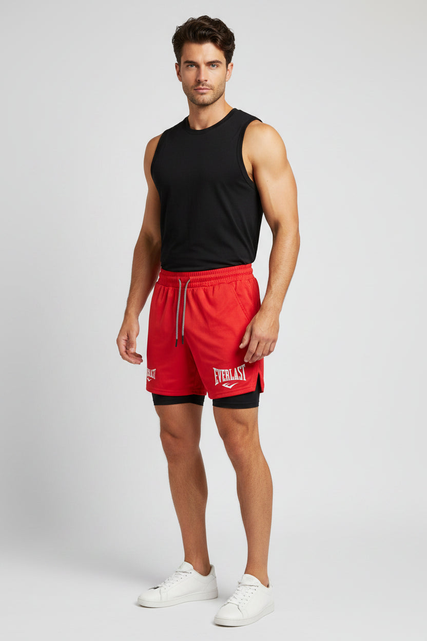 Men’s 2 In 1 Gym Training Shorts