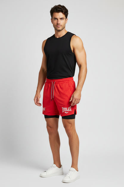 Men’s 2 In 1 Gym Training Shorts