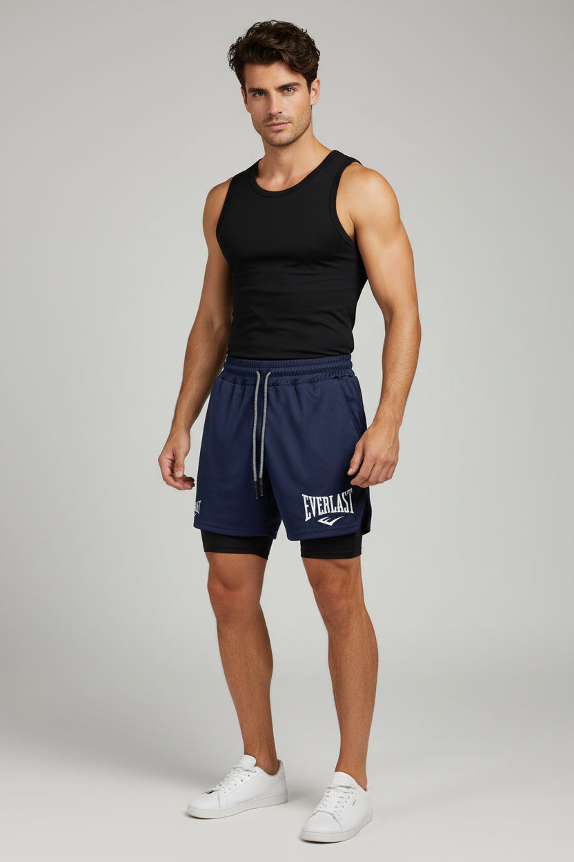 Men’s 2 In 1 Gym Training Shorts
