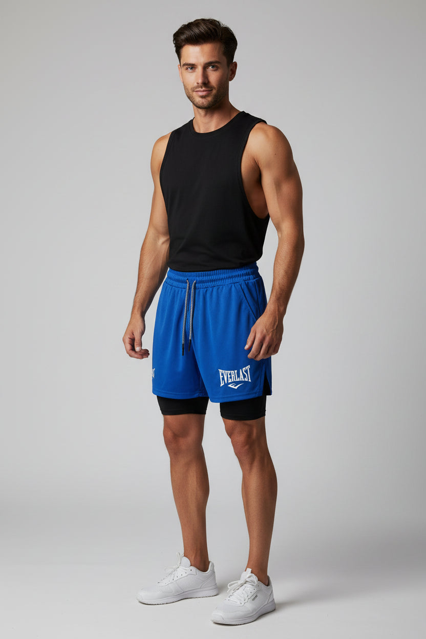 Men’s 2 In 1 Gym Training Shorts
