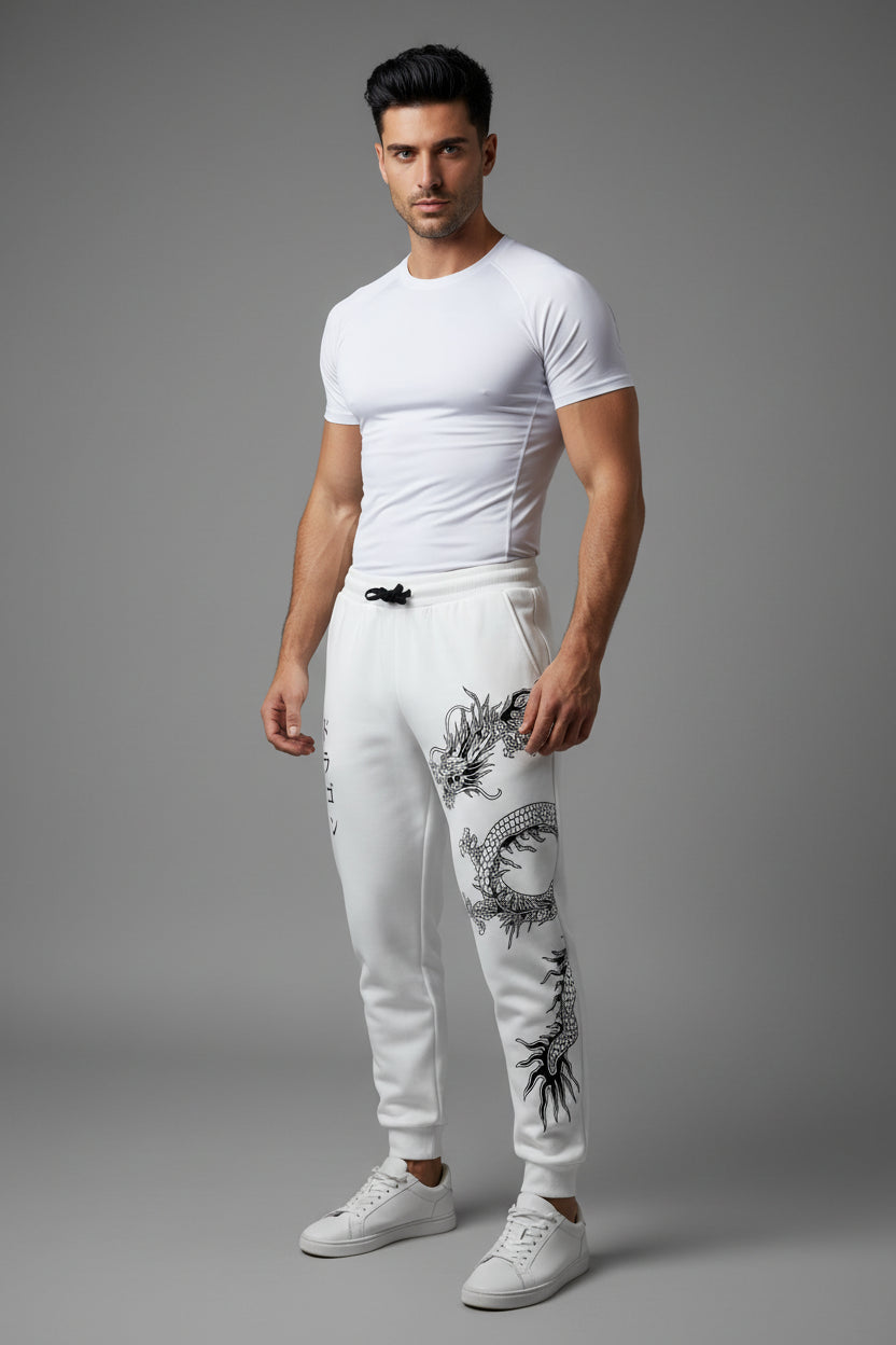 Dragon Print Sweatpants