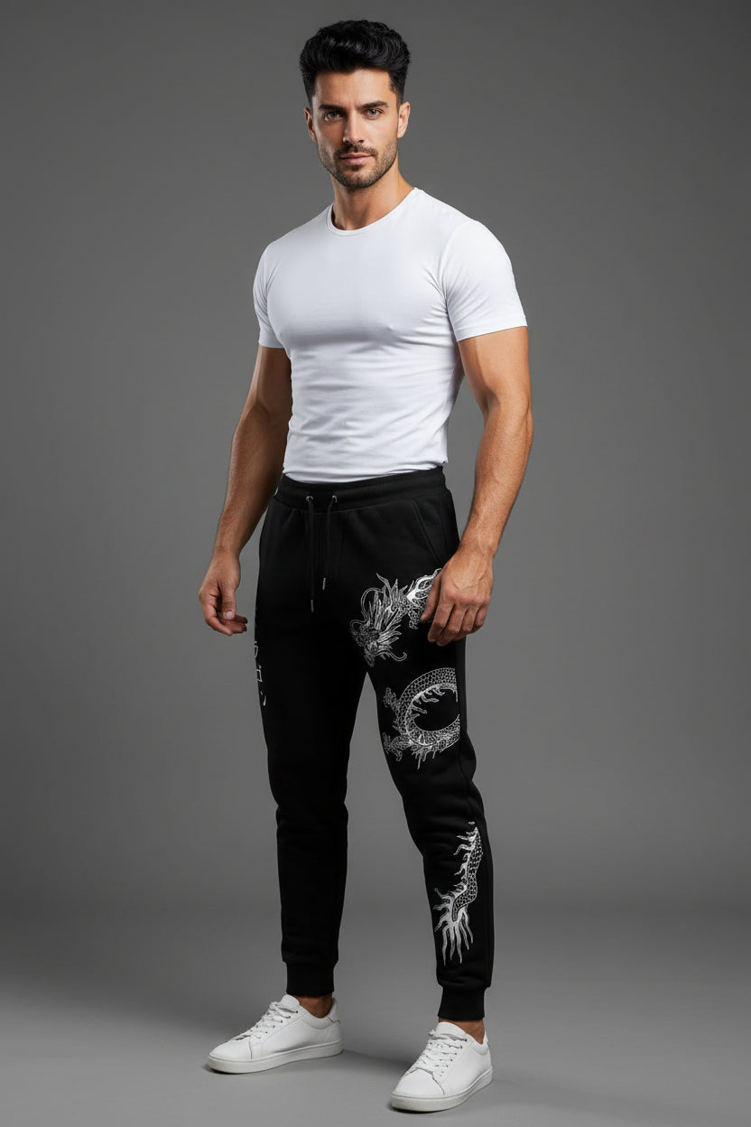 Dragon Print Sweatpants