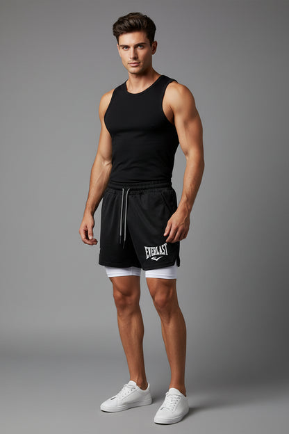 Men’s 2 In 1 Gym Training Shorts