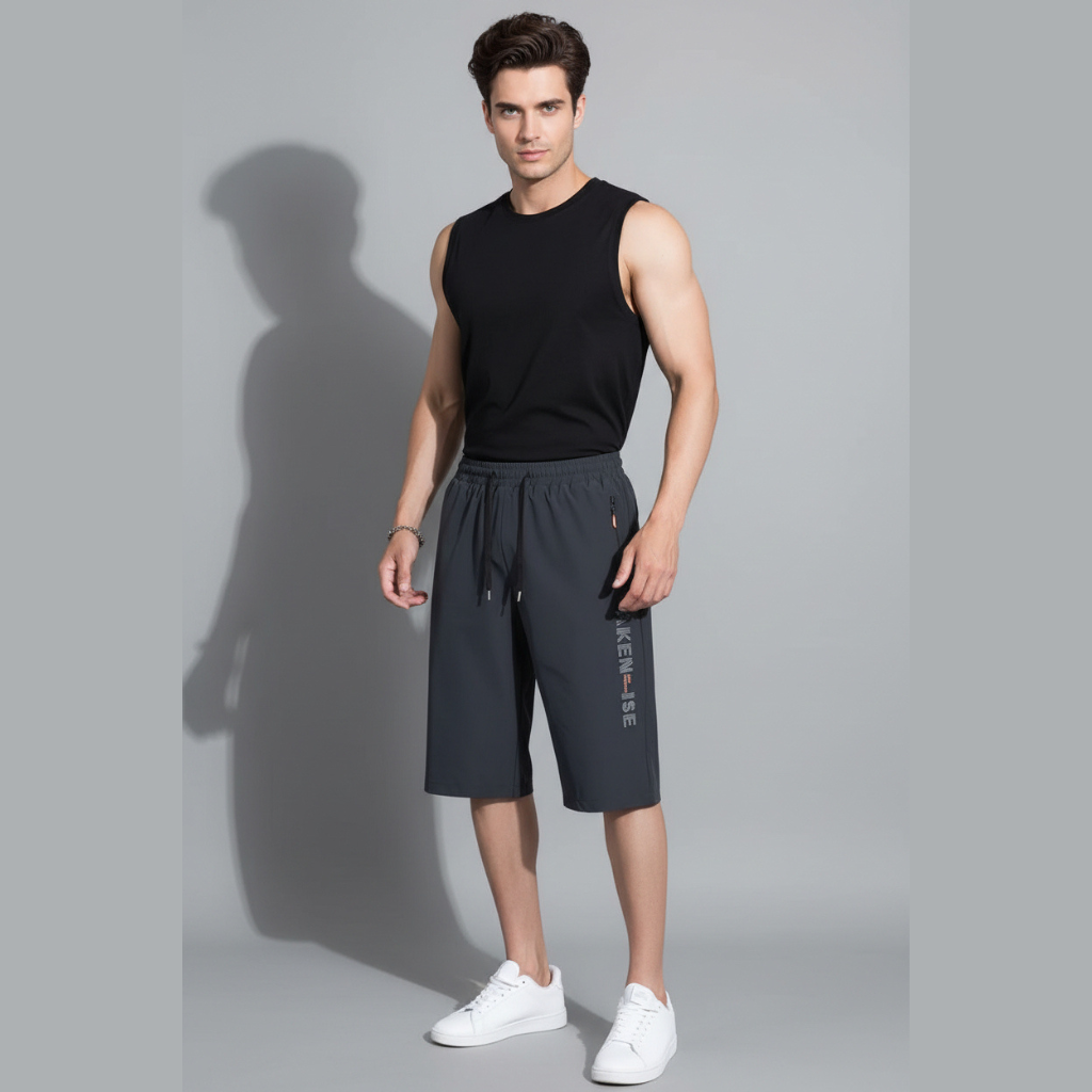 Men's Knee Length Gym Shorts