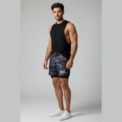 Men’s 2 In 1 Gym Training Shorts