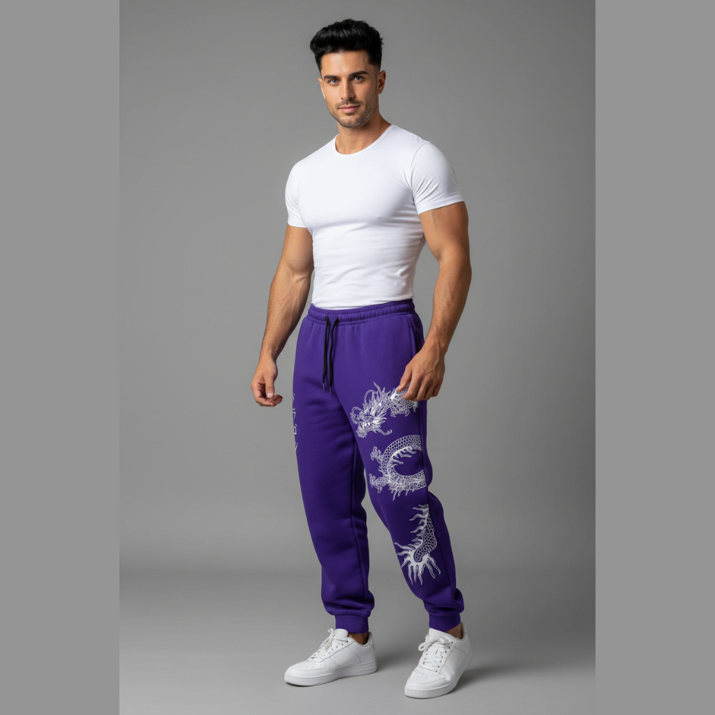 Dragon Print Sweatpants