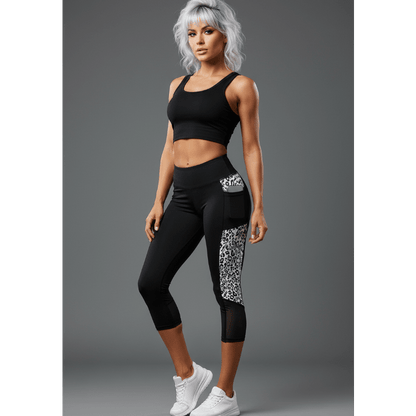 Artemis Printed Capri Leggings - AresFit