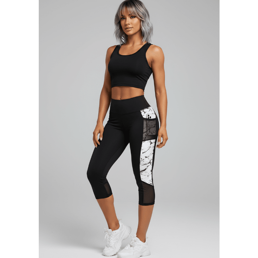 Artemis Printed Capri Leggings - AresFit