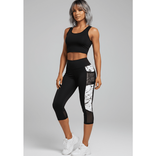 Artemis Printed Capri Leggings - AresFit
