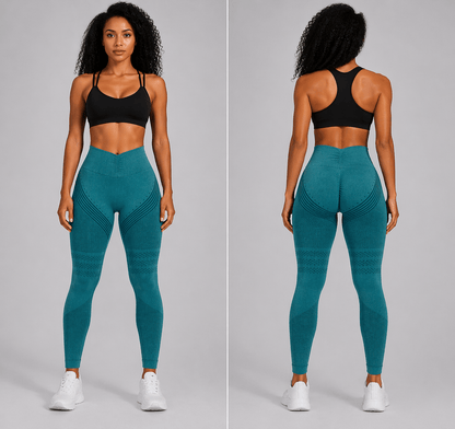 Contour Seamless High Waisted Gym Leggings - AresFit