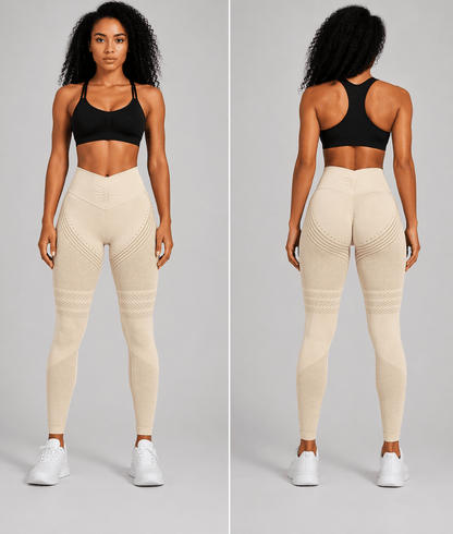 Contour Seamless High Waisted Gym Leggings - AresFit