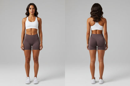 High Waisted Contour Gym Shorts - AresFit