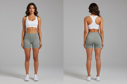 High Waisted Contour Gym Shorts - AresFit