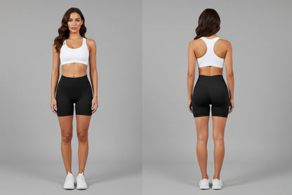 High Waisted Contour Gym Shorts - AresFit