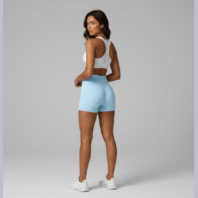 High Waisted Scrunch Butt Shorts - AresFit
