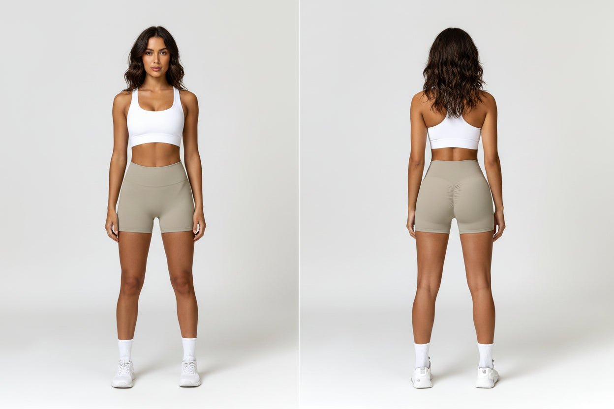 High Waisted Scrunch Butt Shorts - AresFit