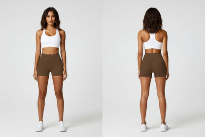 High Waisted Scrunch Butt Shorts - AresFit