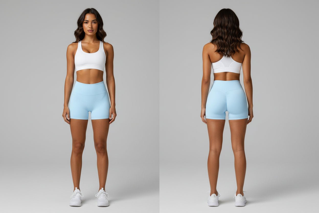 High Waisted Scrunch Butt Shorts - AresFit