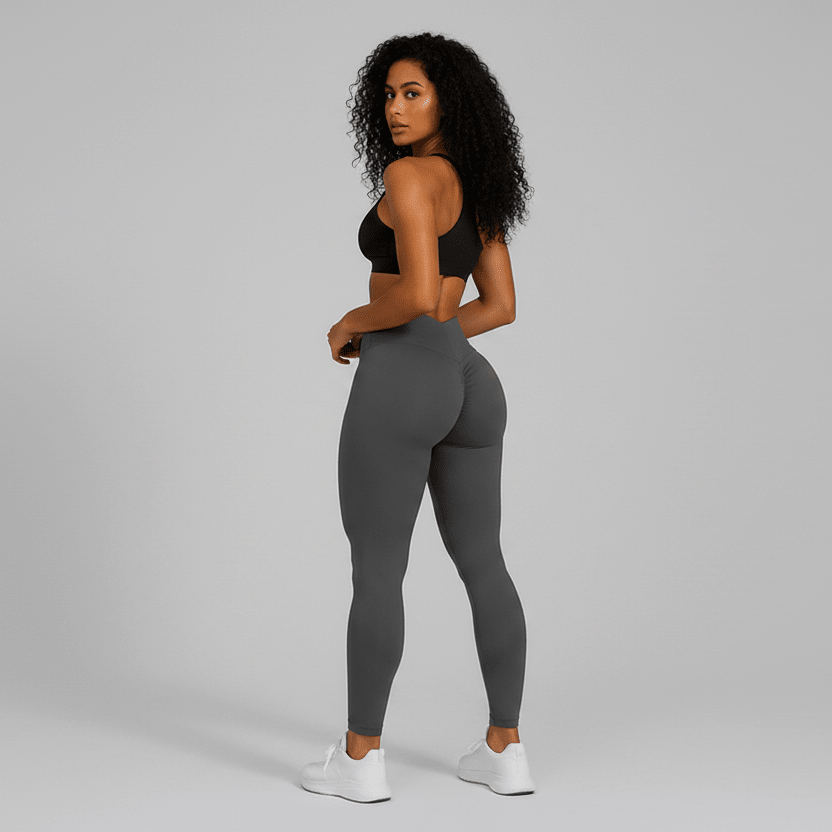 High Waisted V Back Butt Lifting Leggings - AresFit