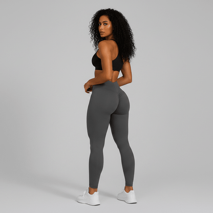 High Waisted V Back Butt Lifting Leggings - AresFit
