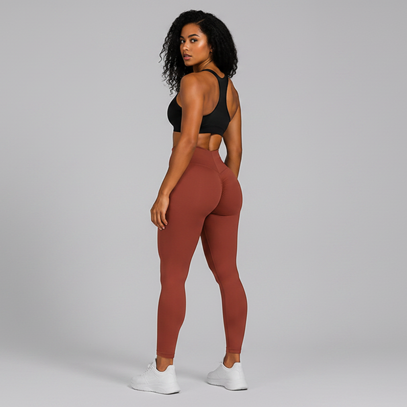 High waisted V back butt lifting leggings - Aresfit
