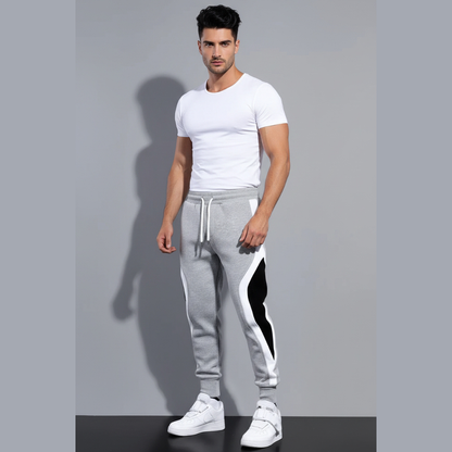 Men’s joggers in black white - AresFit