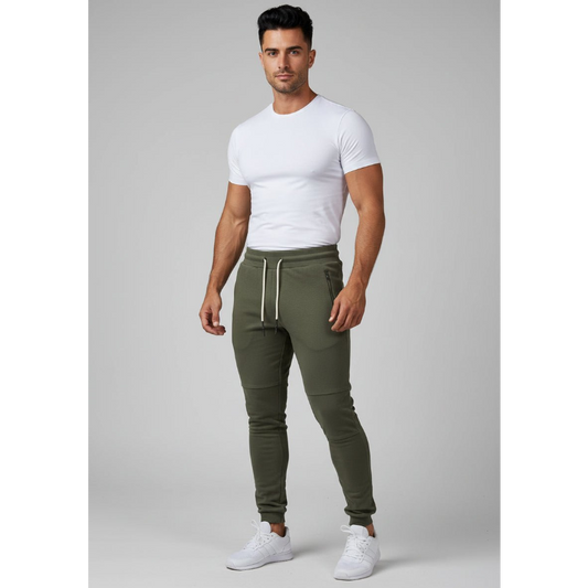 Men's Athletic Joggers in Army Green - AresFit