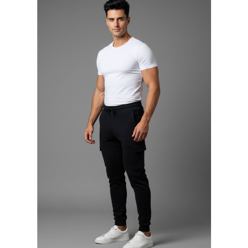 Men's Athletic Joggers in Black - AresFit