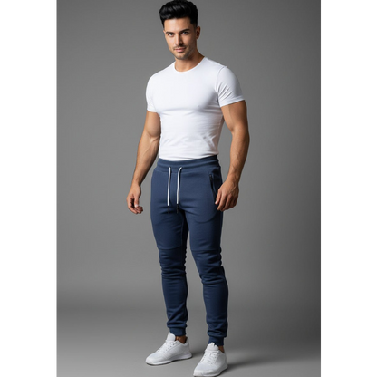 Men's Athletic Joggers in Navy - AresFit