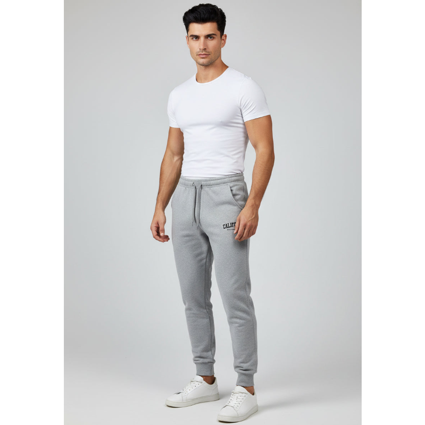 Men's Logo Joggers in Grey - AresFit