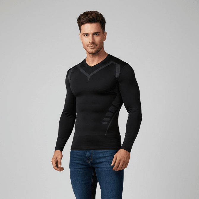 Men's Long Sleeve Compression Top - AresFit