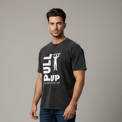 Men's Oversized Acid Wash Gym T-Shirt - AresFit