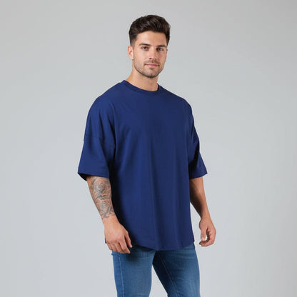 Men's Oversized Cotton Gym T-Shirt - AresFit