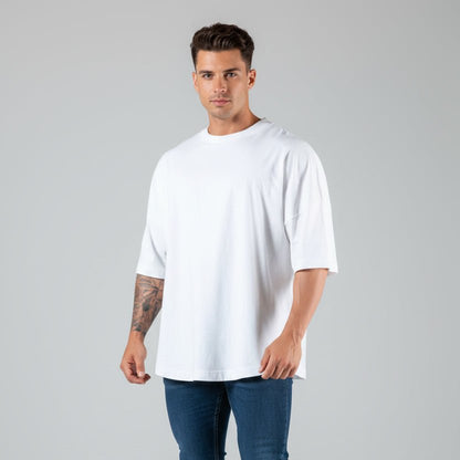 Men's Oversized Cotton Gym T-Shirt - AresFit