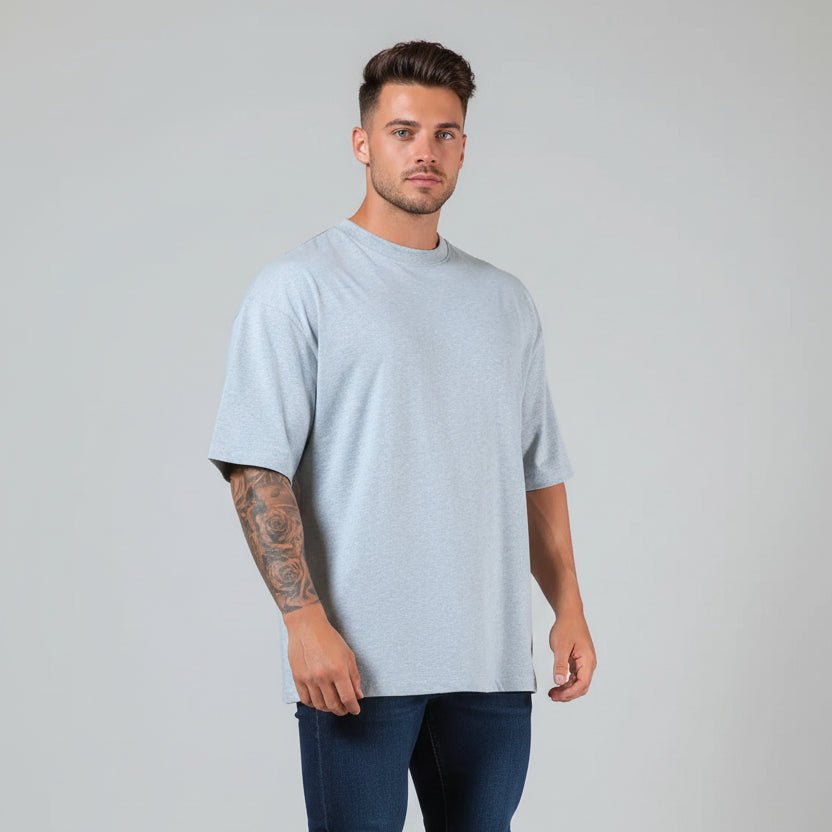 Men's Oversized Cotton Gym T-Shirt - AresFit
