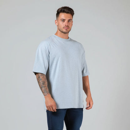 Men's Oversized Cotton Gym T-Shirt - AresFit