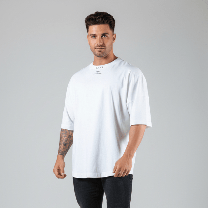 Men's Oversized Cotton Gym T-Shirt - AresFit