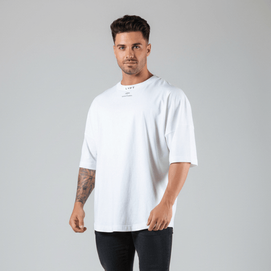 Men's Oversized Cotton Gym T-Shirt - AresFit