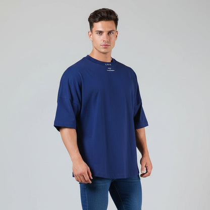 Men's Oversized Cotton Gym T-Shirt - AresFit