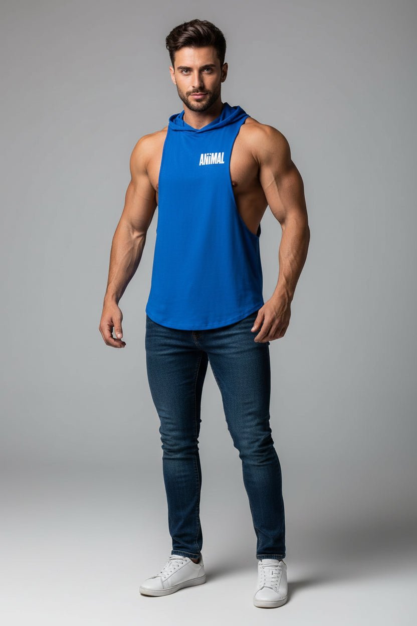 Men's Sleeveless Hooded Gym Top - AresFit