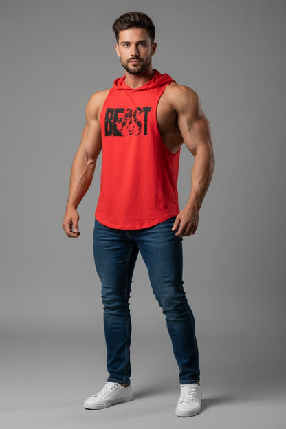 Men's Sleeveless Hooded Gym Top - AresFit