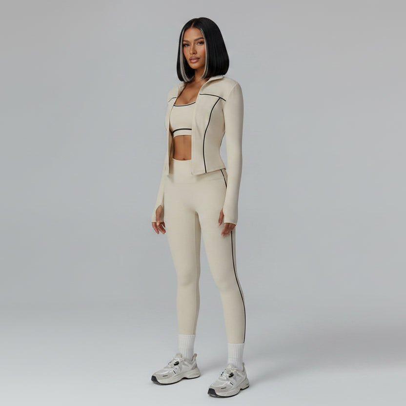 Seamless 2 Piece & 3 Piece Activewear Set - AresFit