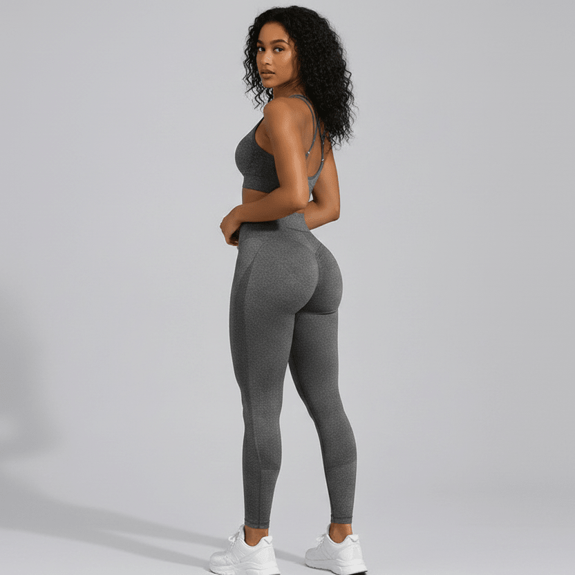Seamless High Waisted Leggings & Sports Bra Set - AresFit