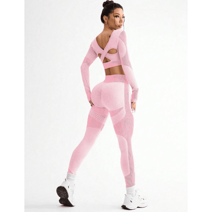 Seamless Long Sleeve Gym Set - AresFit