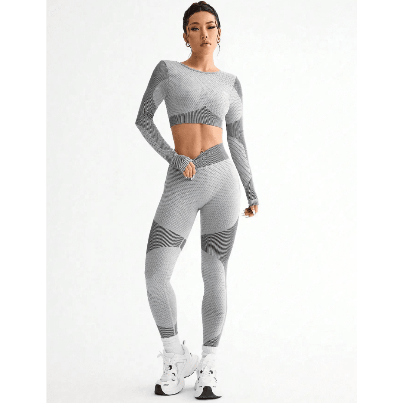 Seamless Long Sleeve Gym Set - AresFit